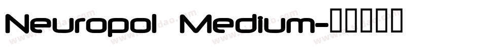 Neuropol  Medium字体转换